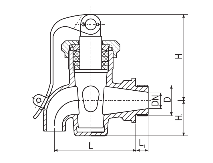 Marine Bronze Cock with Lock JIS F7390