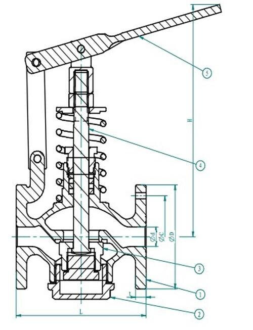 Marine Bronze Fuel Oil Tank Self-Closing Drain Valve JIS F7398F