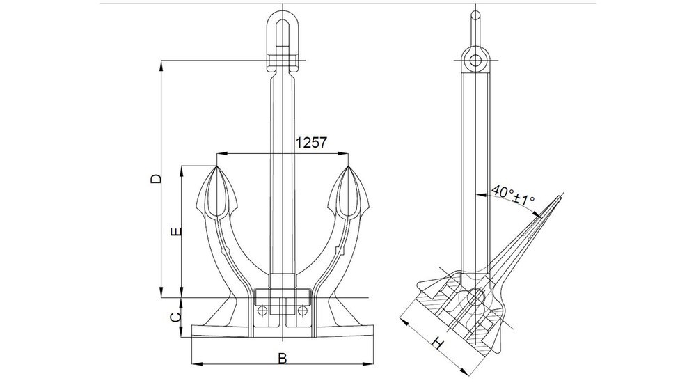JIS Stockless Anchor