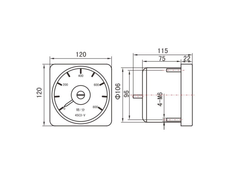 JN-45 Electric Pulse Tachometer