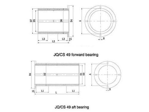 JQ/CS 49 Type Stern Tube Bearing