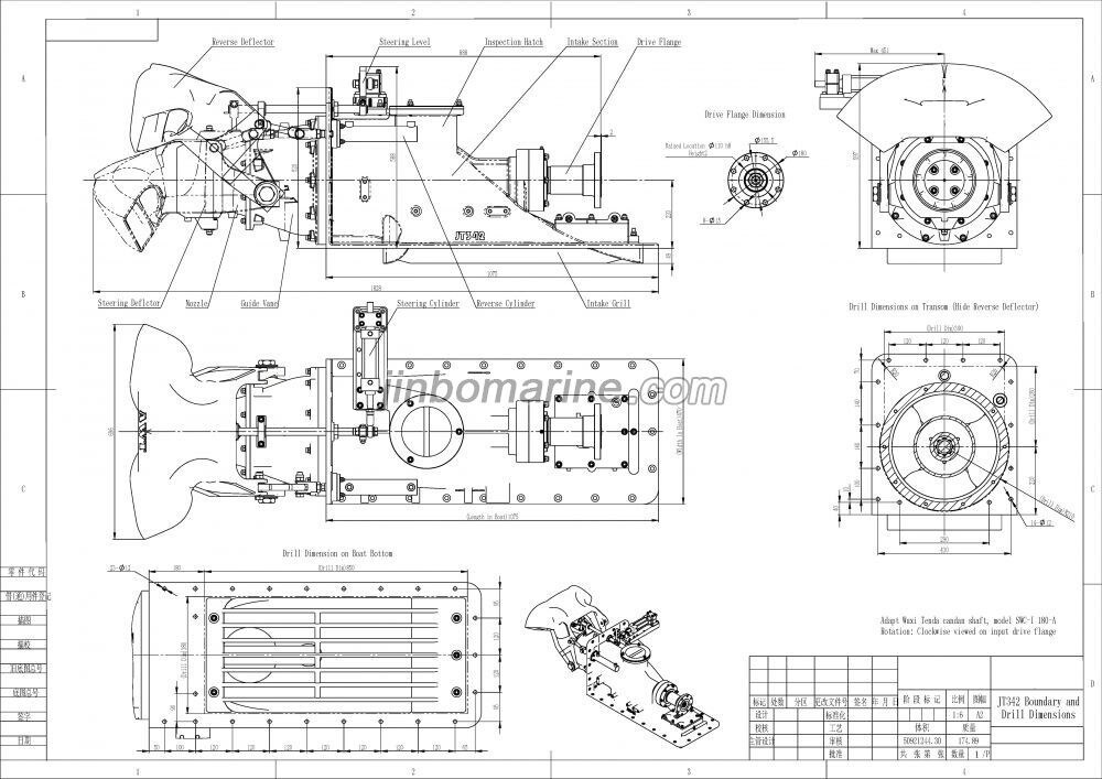 JT342 Axial Flow Water Jet Propulsion Pump