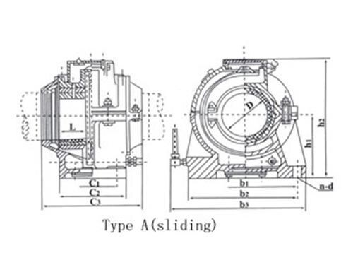 JT4175-86 Inland Water Vessel Shafting Intermediate Bearing