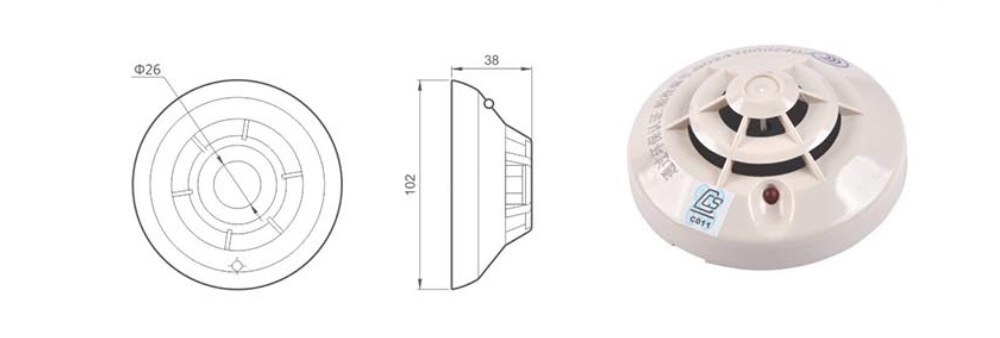 JTW-BD-ZR875H/T Heat Detector