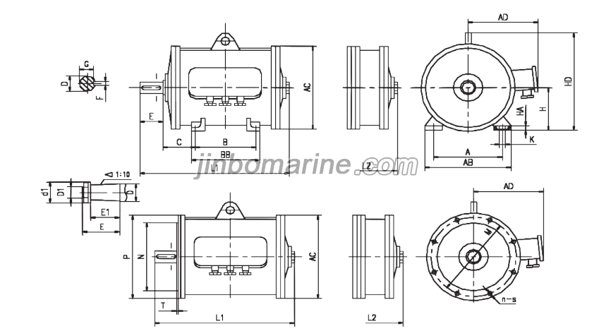 JZ2-H Series Three Phase Marine Induction Motor