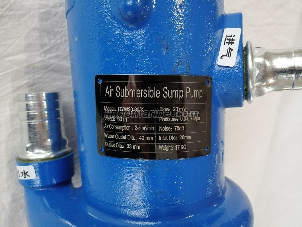 QYW20-60/K pneumatic sewage submersible pump - Image 3