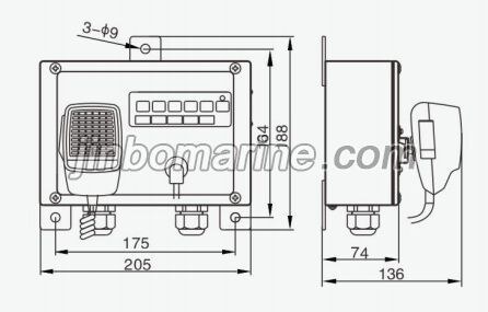 KG-1YB Explosion Proof PA Remote Control Box