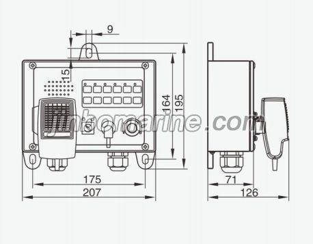 KG-1YG PA Remote Control Box