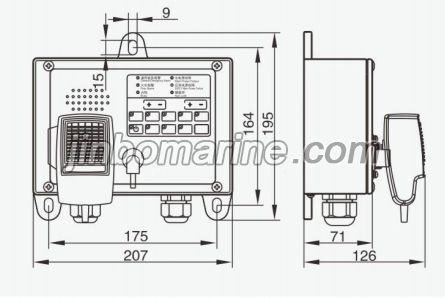 KG-4YG PA Remote Control Box(Wall Mount)