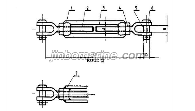 KUUD Tyope Open Turnbuckle Jaw and Jaw