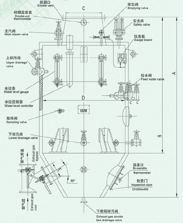 LFL Marine Exhaust Gas Boiler