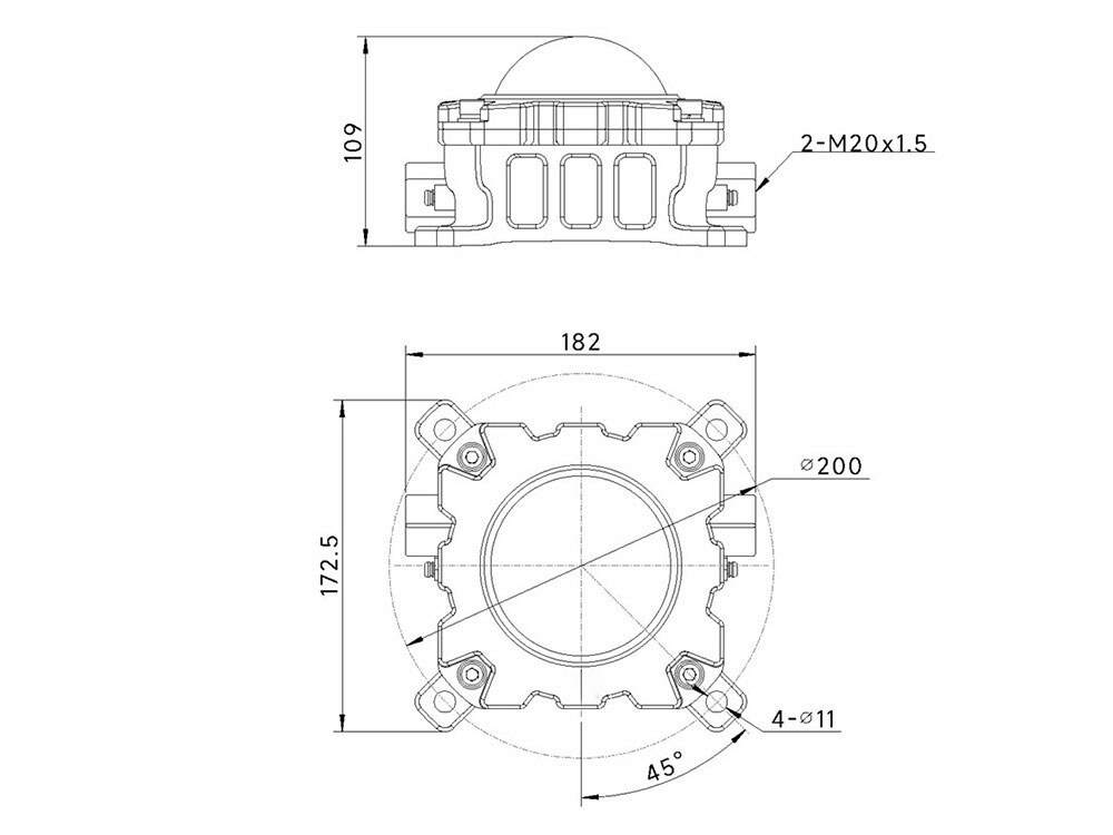 LP312A Ex-proof Perimeter Light
