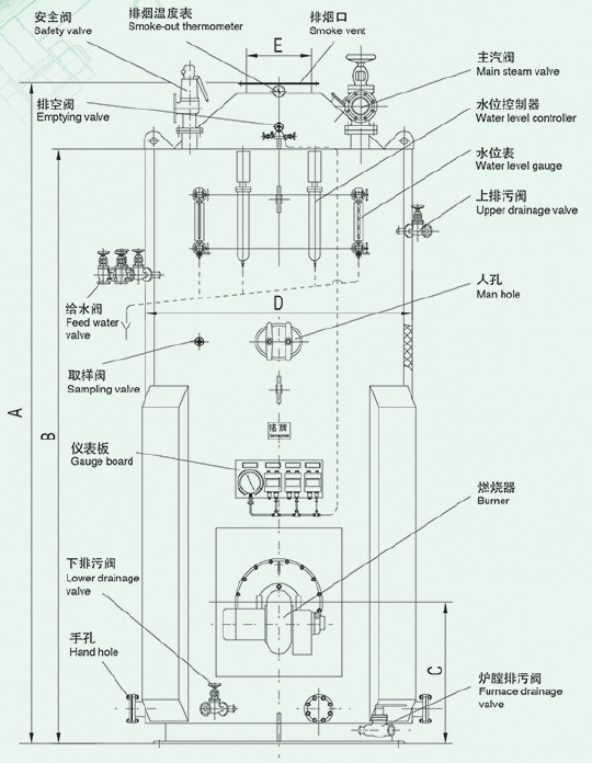 LSK Marine Oil Fired Boiler Type A