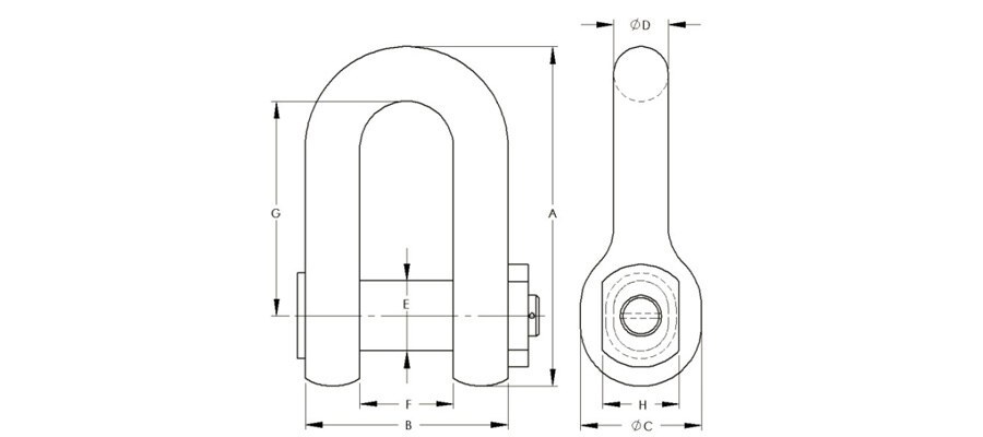 LTM D Type Anchor Shackle