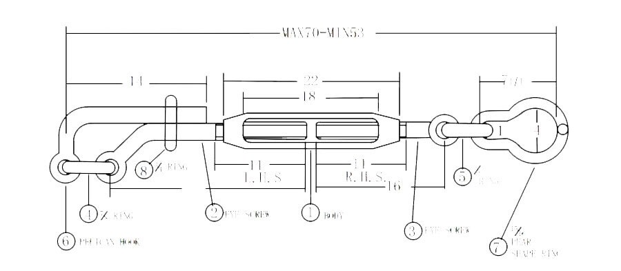 Lashing Turnbuckles