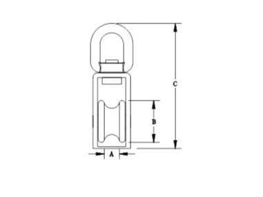 Mame Swivel Block (Stainless Casting Sheave) SS314 OR SS316, 314 Type CSSB0102