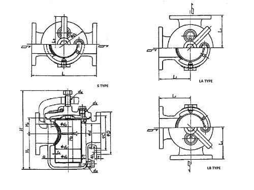 Marine Can Water Filter JIS 7121 10K (DN25-DN100)