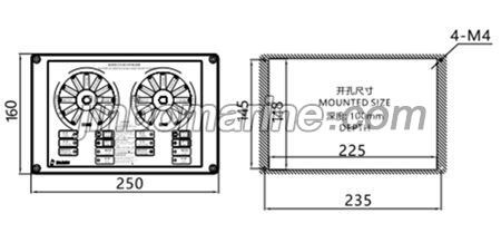MCL-1/2AH Receiver Of Marine Main Engine Telegraph