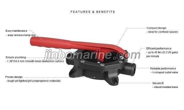 Manual Diaphragm Hand Pump-Plastic Handle