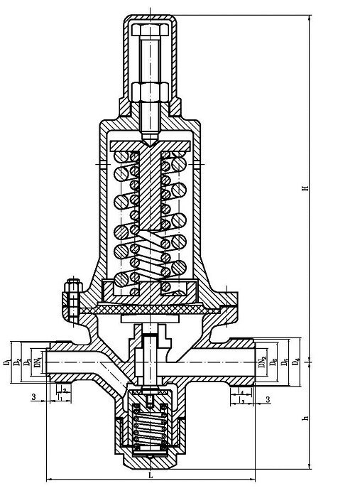 Marine Bronze Air Pressure Reducing Valve