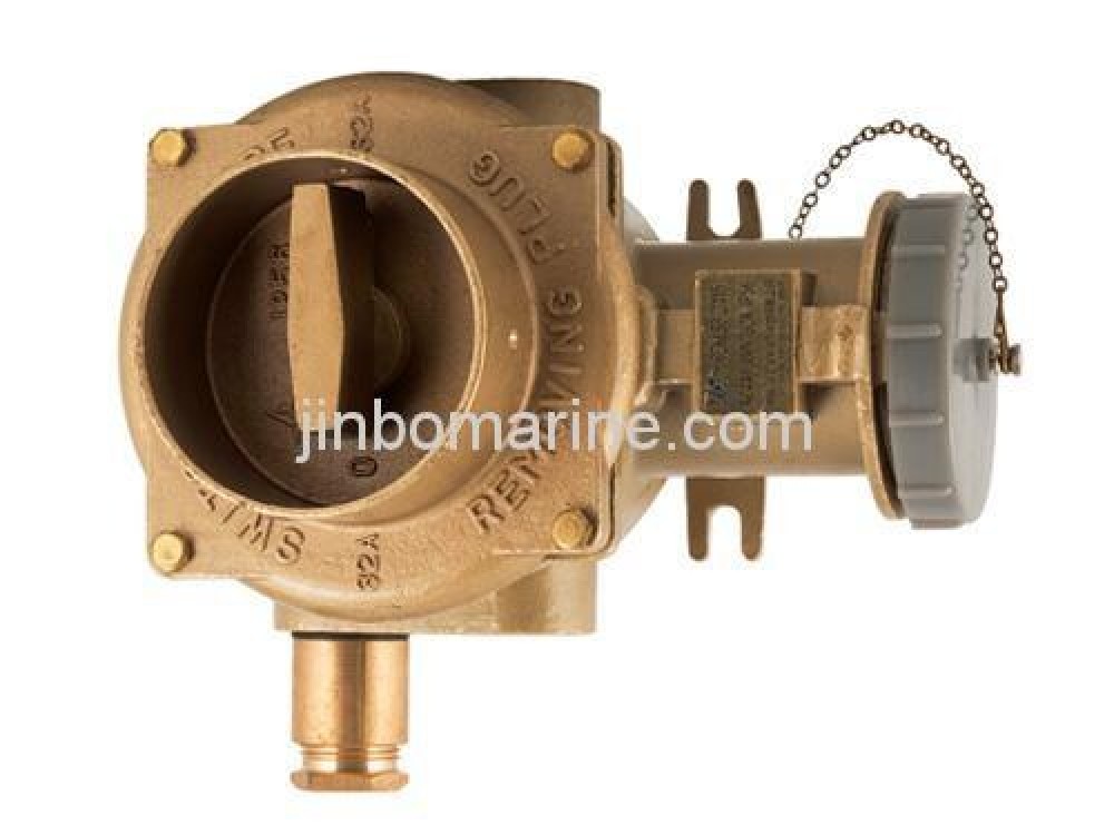 Marine Brass High-Current Water-tight Socket with Chain Switch CZKLS3-2 - Image 1