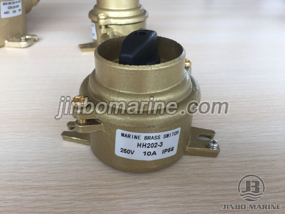 HH 10A/16A Marine Brass Switch