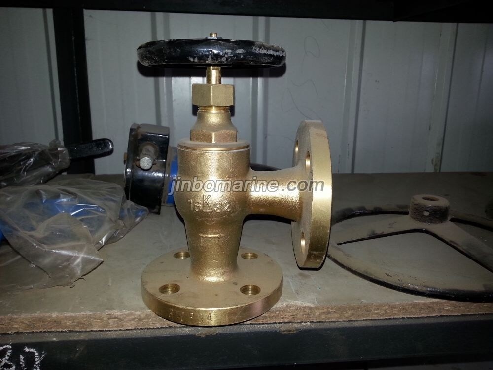 Marine Bronze Angle Valve JIS F7304 16K - Image 1