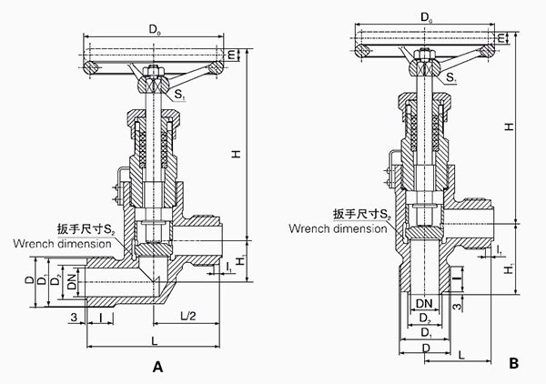 Marine Bronze Male Thread SDNR Valve GB596-83