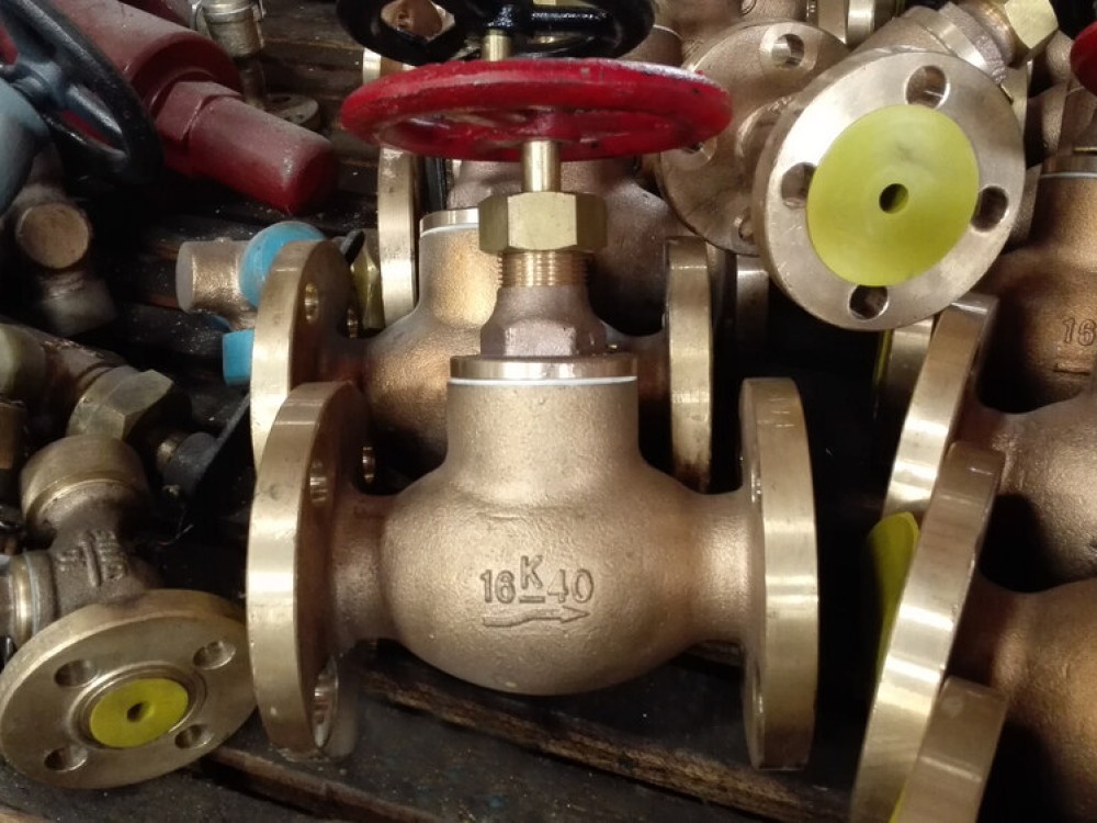 Marine Bronze Screw Down Check Globe Valve JIS F7409 16K - Image 1