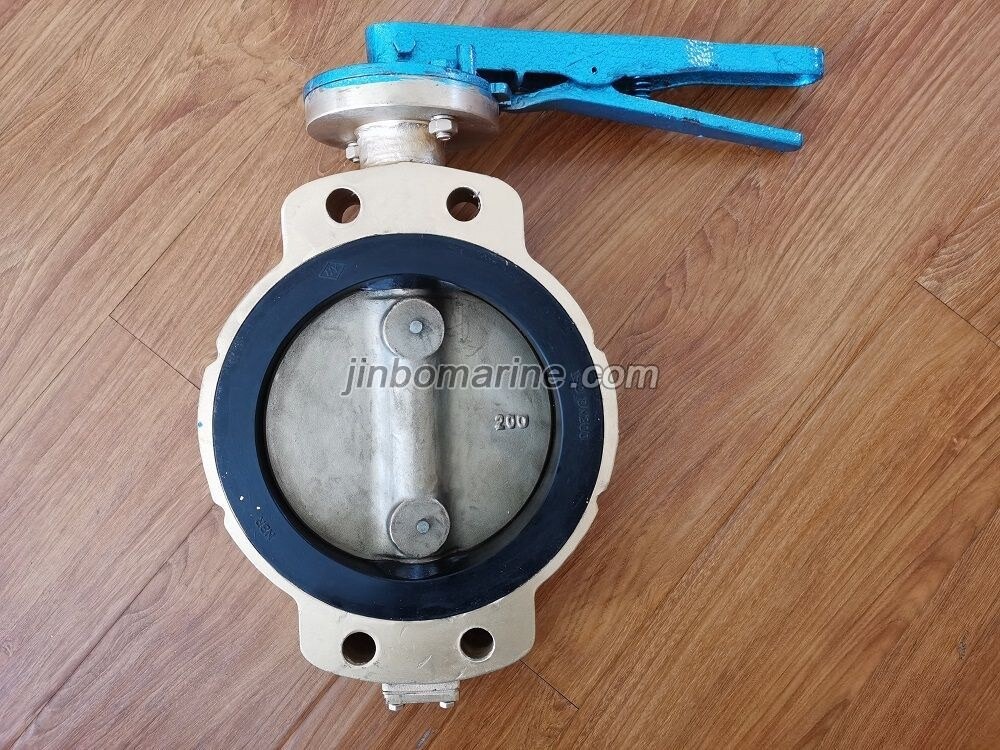 Marine Bronze Semi-Lug Butterfly Valve - Image 1