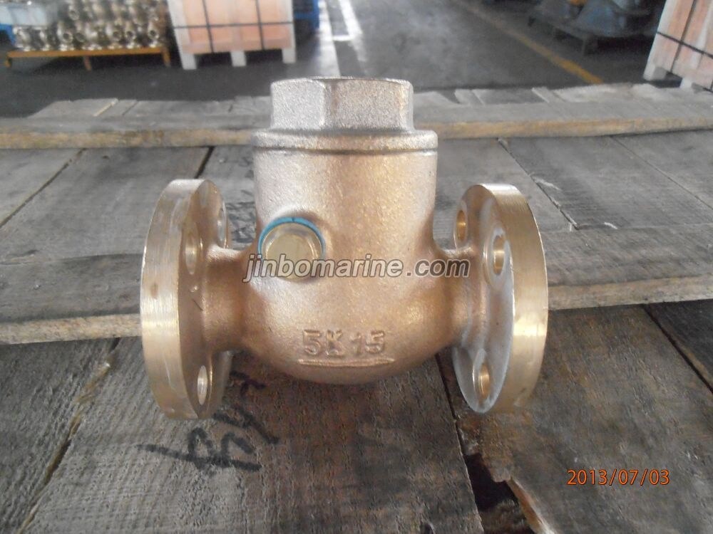 Marine Bronze Swing Check Valve JIS F7371 5K (DN15-DN40) - Image 1