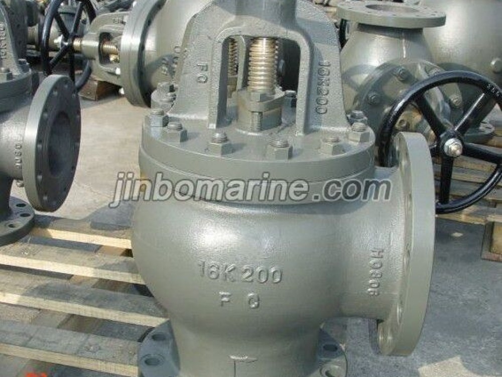 Marine Cast Iron Angle Valve JIS F7310 16K - Image 1