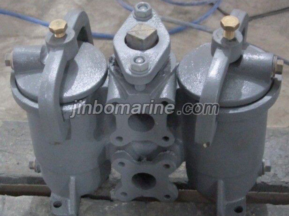 Marine Cast Iron Duplex Oil Strainer JIS F7208 HU Type - Image 1
