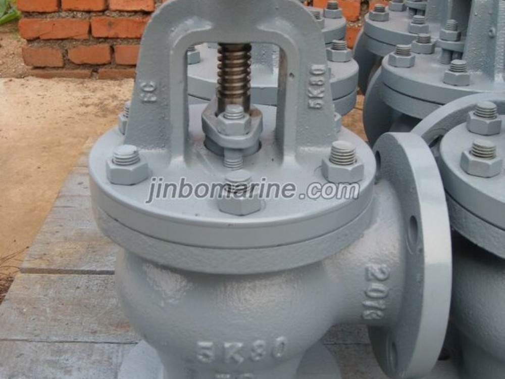 Marine Cast Iron Screw Down Check Angle Valve JIS F7354 5K - Image 1