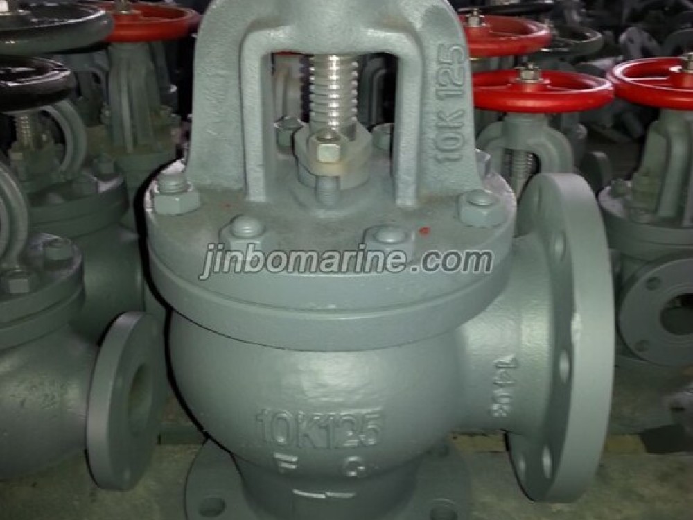 Marine Cast Iron Screw Down Check Angle Valve JIS F7376 10K - Image 1