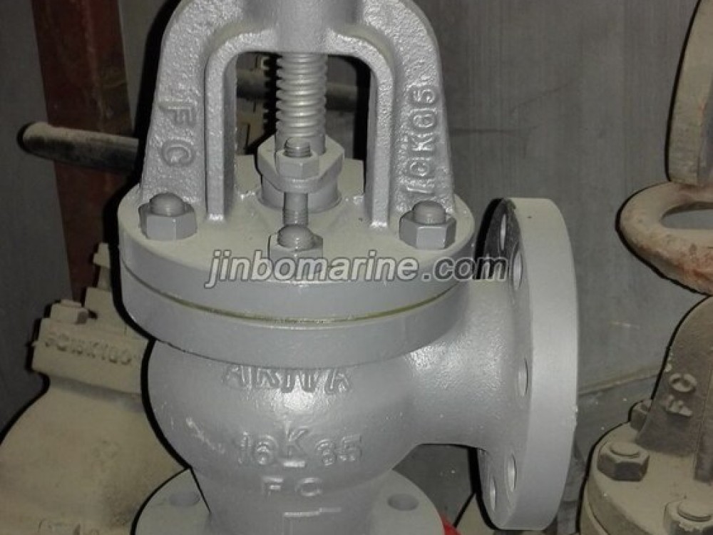Marine Cast Iron Screw Down Check Angle Valve JIS F7378 16K - Image 1