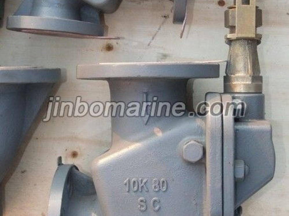 Marine Cast Steel Angle Storm Valve JIS F3060R 10K - Image 1