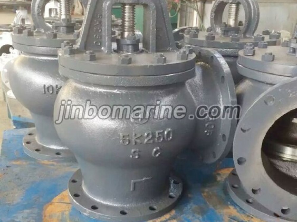 Marine Cast Steel Angle Valve JIS F7312 5K - Image 1