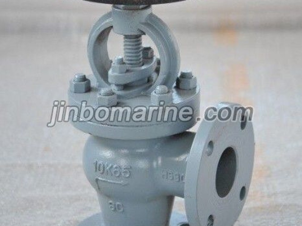 Marine Cast Steel Angle Valve JIS F7320 10K - Image 1