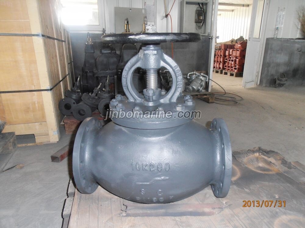 Marine Cast Steel Globe Valve JIS F7319 10K - Image 1