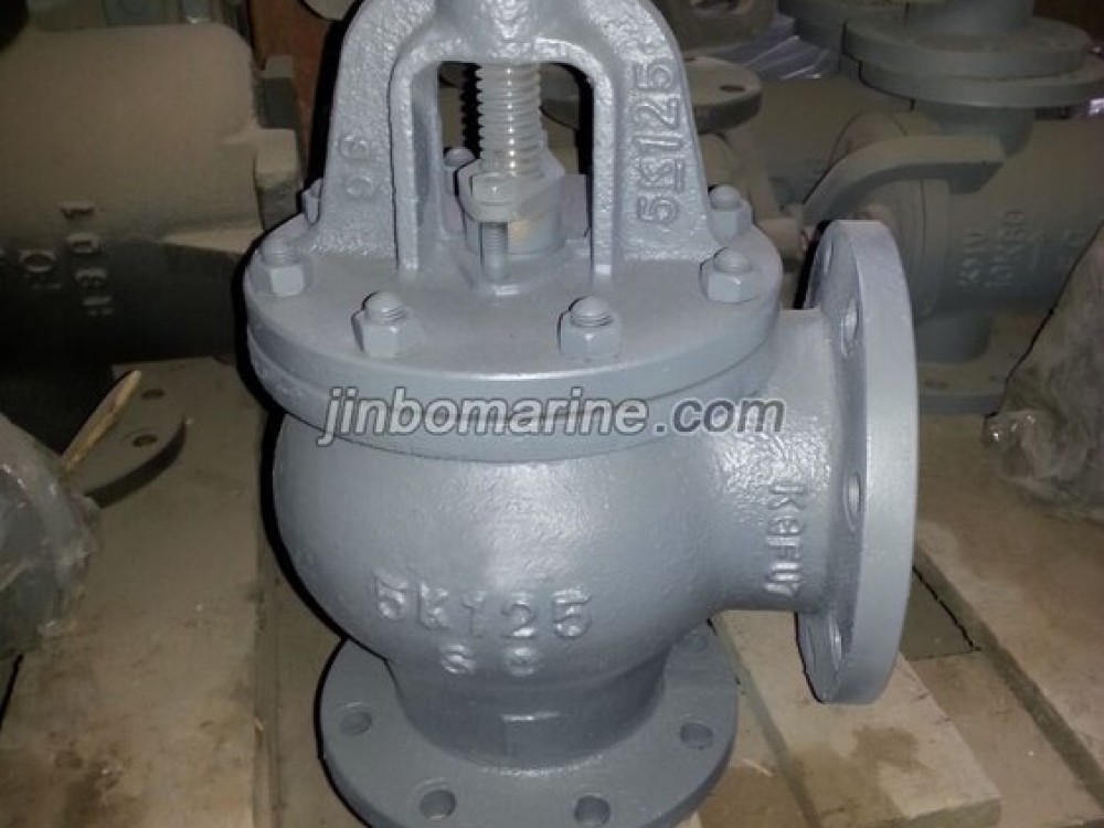 Marine Cast Steel Screw Down Check Angle Valve JIS F7312C 5K - Image 1