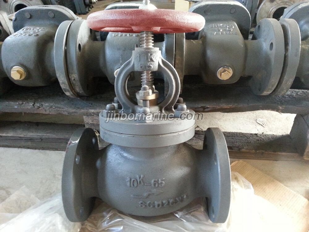 Marine Cast Steel Screw Down Check Globe Valve JIS F7471 10K - Image 1