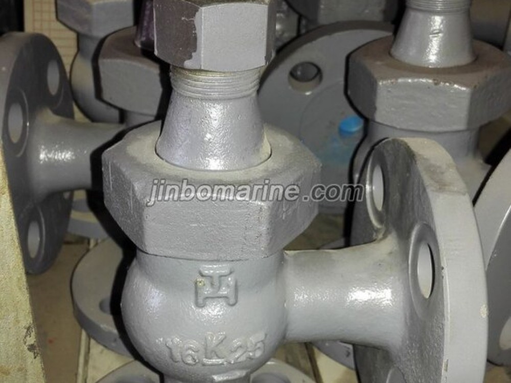 Marine Ductile Iron 16K Angle Check Valve JIS F7324C - Image 1