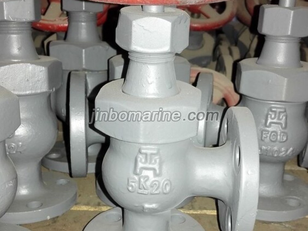 Marine Ductile Iron 5K Angle Check Valve JIS F7322C - Image 1
