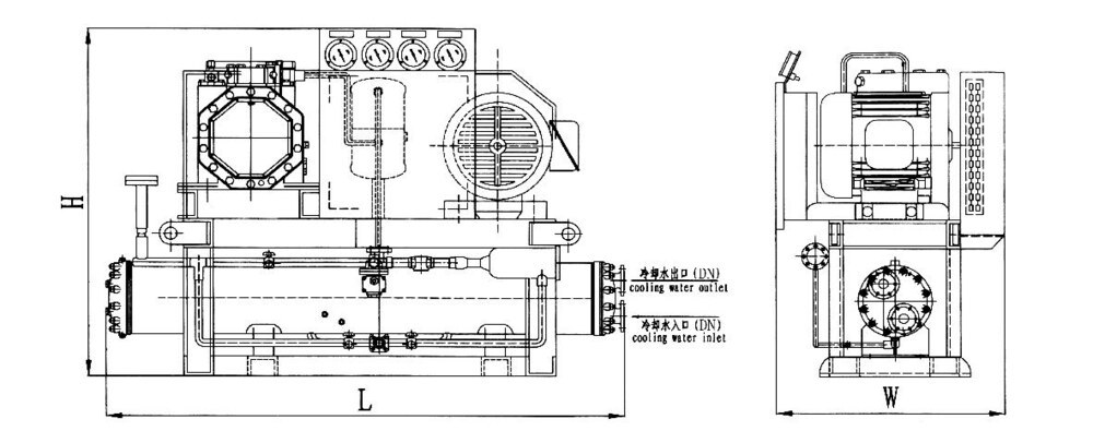 CLN-70K Marine Open Type Compressed Condensing Unit