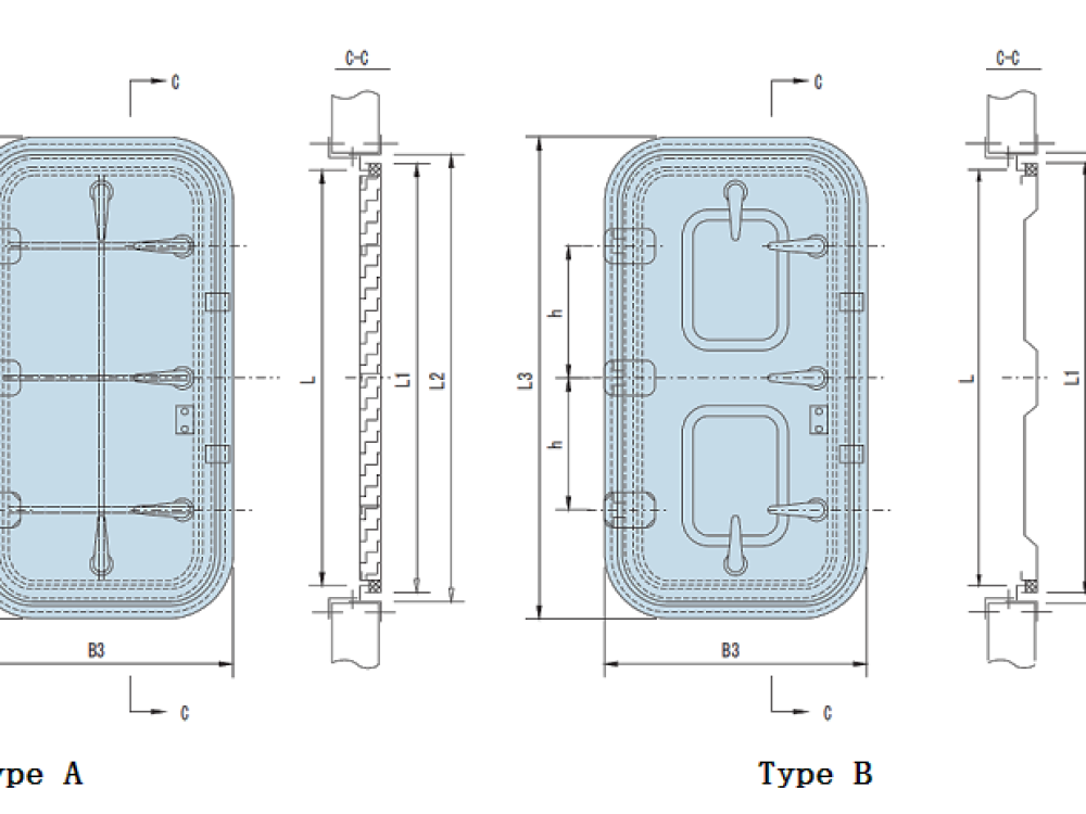 Marine Single-Leaf Aluminum Weathertight Door - Image 2