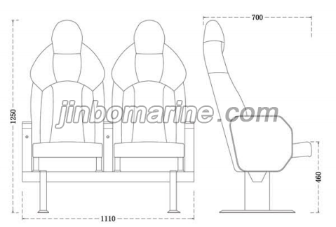 Marine Ship Yacht passenger Seats-Luxury Ergonomic Yacht ChairsTXA07A(SIZE)