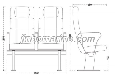 Marine Ship Yacht passenger Seats-Luxury Ergonomic Yacht Chairs TXA07C(SIZE)