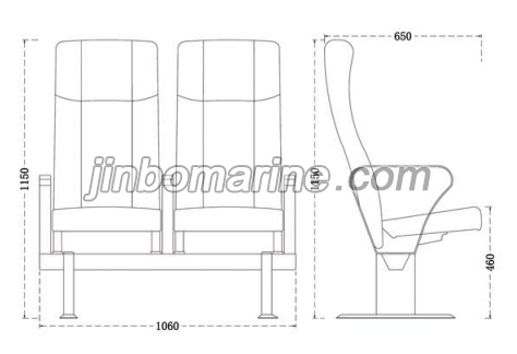 Marine Ship Yacht passenger Seats-Luxury Ergonomic Yacht Chairs TXA07D(SIZE)