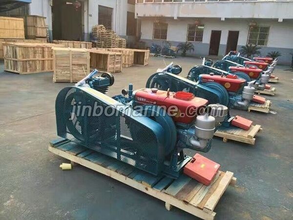 Medium Pressure Air Cooled Marine Diesel Engine Air Compressor